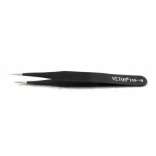 Vetus Precision Electro Static Discharge Safe Stainless Tweezers (ESD-10)
