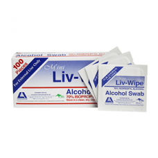 Liv-Wipe Mini Alcohol Swabs (100 per Box)